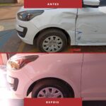 Antes e depois — reparo Evolution 1