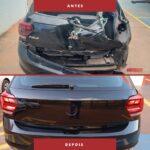 Antes e depois — reparo Evolution 2