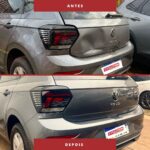 Antes e depois — reparo Evolution 4